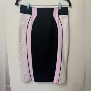 Alannah Hill / 6 / Color Block Pencil Skirt / Office / Preppy / Designer / Pink
